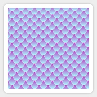 Purple Blue Mermaid Tail Pattern Digital Art | Melanie Jensen Illustrations Sticker